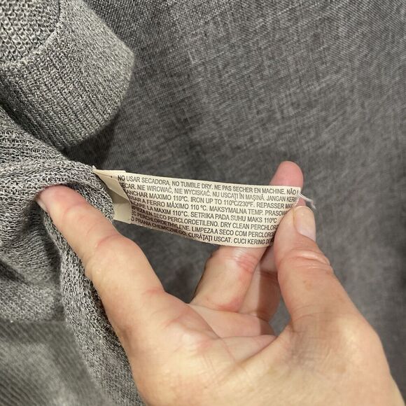 Massimo Dutti Women Cardigan Open Front Slinky Neutral Sz XS EItaly Grey Brown - Picture 6 of 12